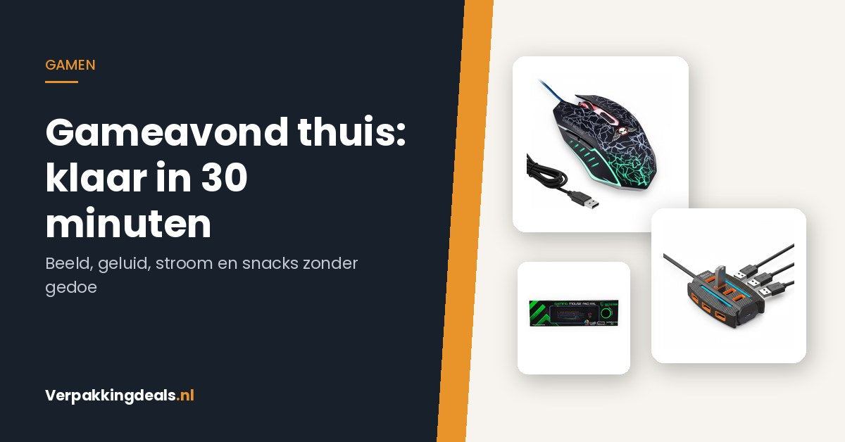 Gaming muis, muismat en USB-hub voor een gameavond thuis