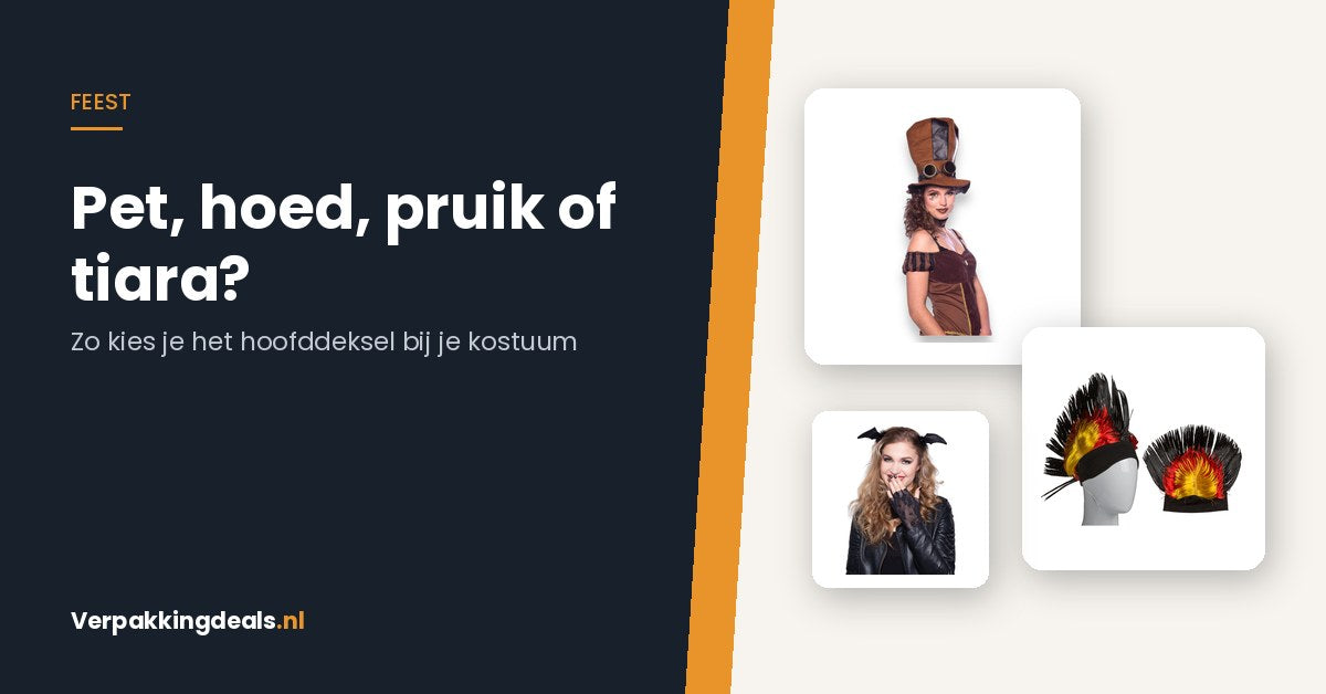 Steampunk hoge hoed, irokezenpruik en tiara met vleermuisvleugels voor een verkleedfeest