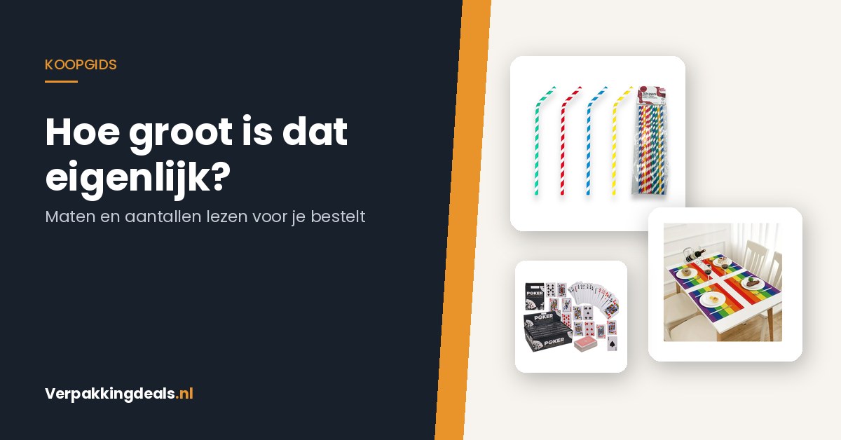 Rietjes, placemat en mini speelkaarten bij de tekst Hoe groot is dat eigenlijk