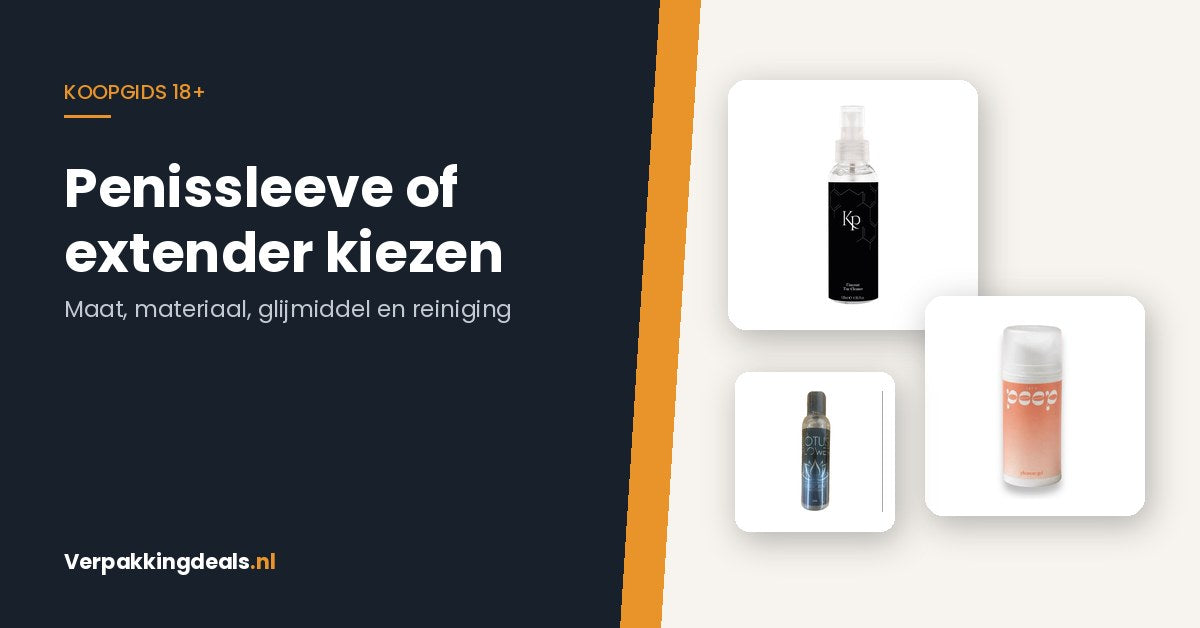 Flacons toycleaner en glijmiddel op waterbasis voor onderhoud van sleeves