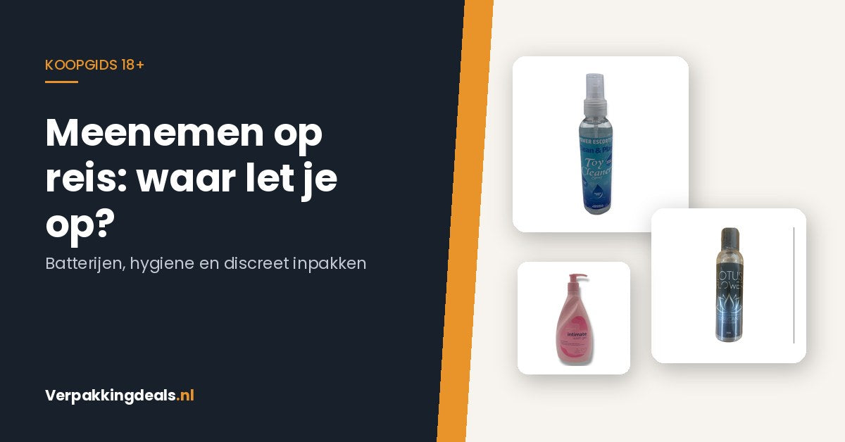 Flacons toycleaner, glijmiddel op waterbasis en intieme wasgel in reisformaat