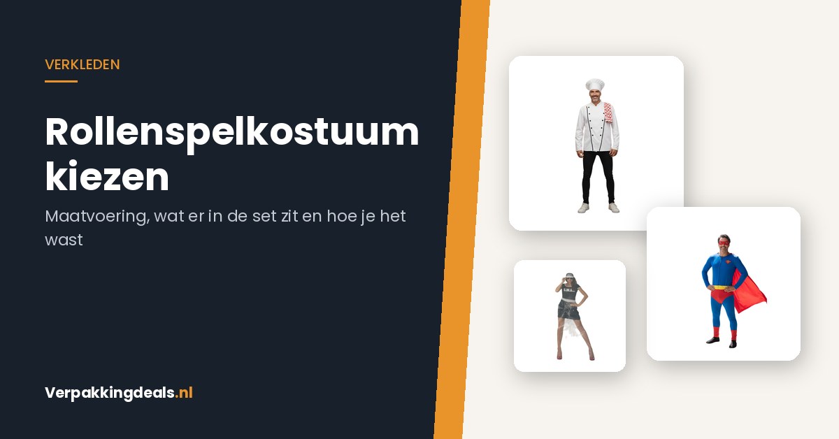 Drie rollenspelkostuums: kok, superheld en politie-outfit - koopgids verkleedkleding