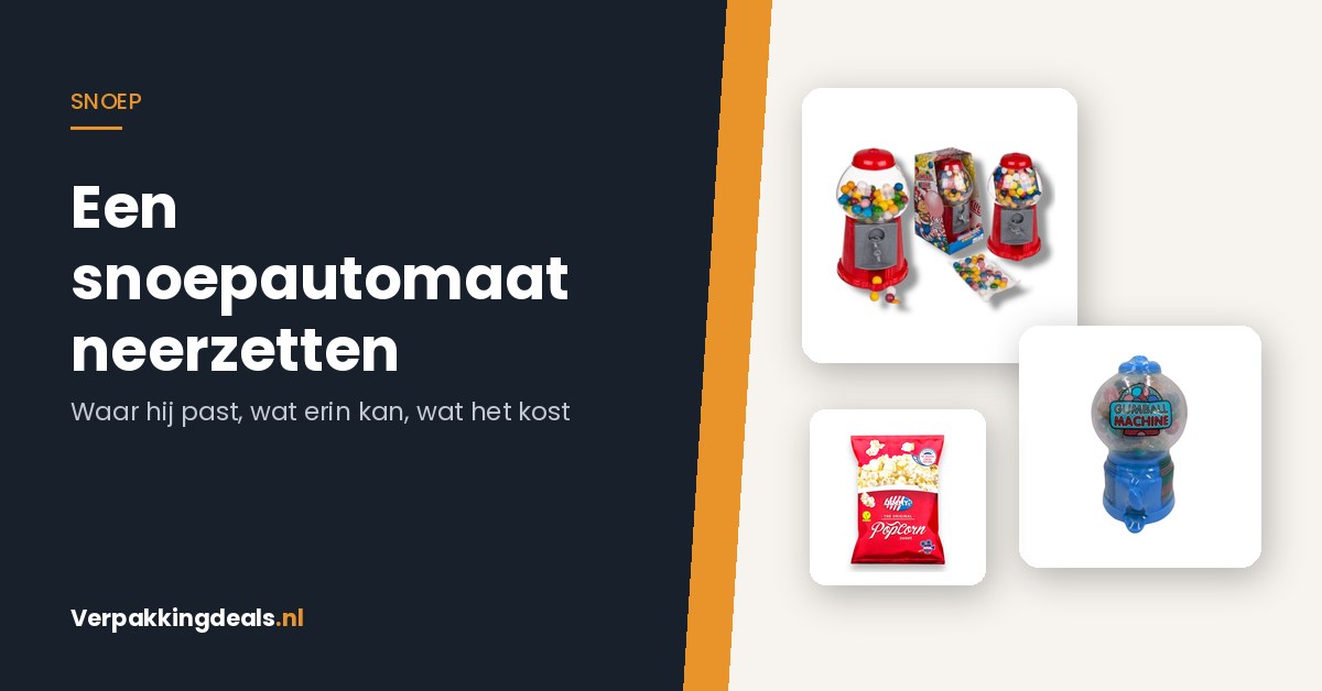 Kauwgomballenautomaten en snoep om een snoepautomaat mee te vullen