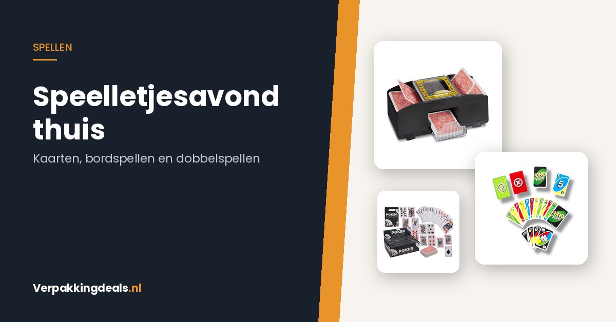 Speelkaarten, dobbelstenen en UNO kaartspel voor thuis