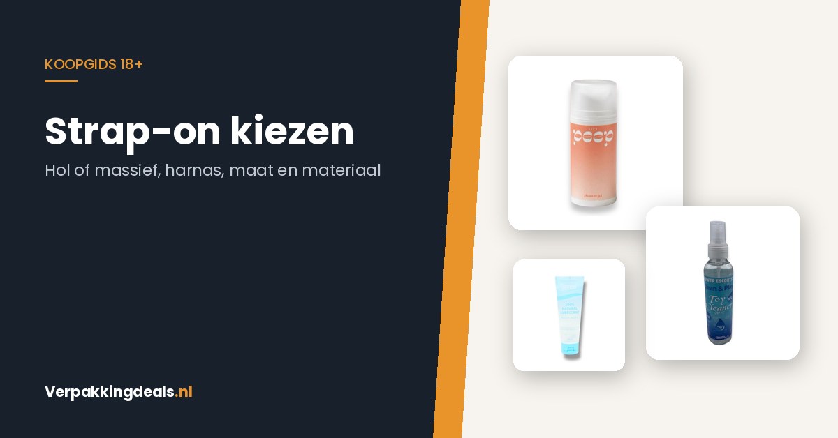 Koopgids strap-on: flacons glijmiddel op waterbasis en toycleaner