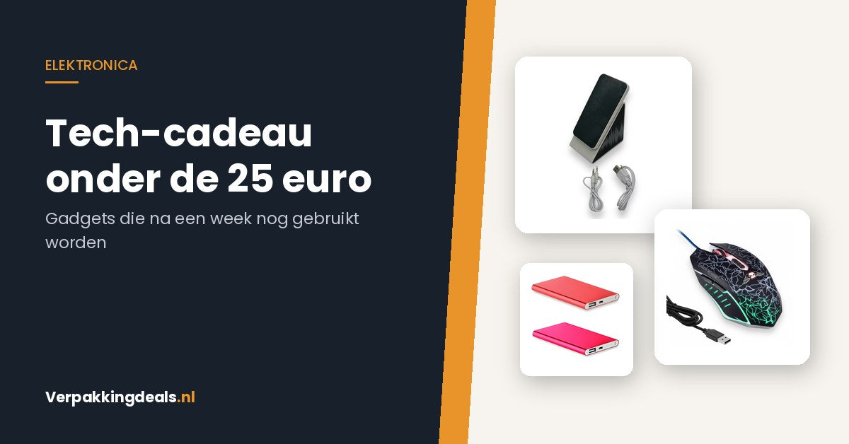 Stereo speaker, gaming muis en powerbank als tech-cadeau onder de 25 euro