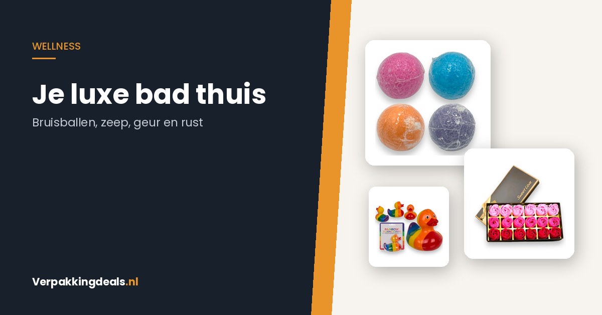 Wellness badkamer: bruisballen, zeep en geur
