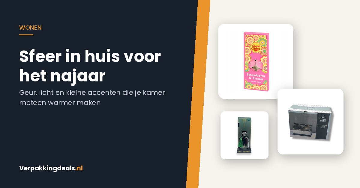 Sfeervolle woonaccessoires voor het najaar: geurkaarsen, waxinelichthouder en geurstokjes