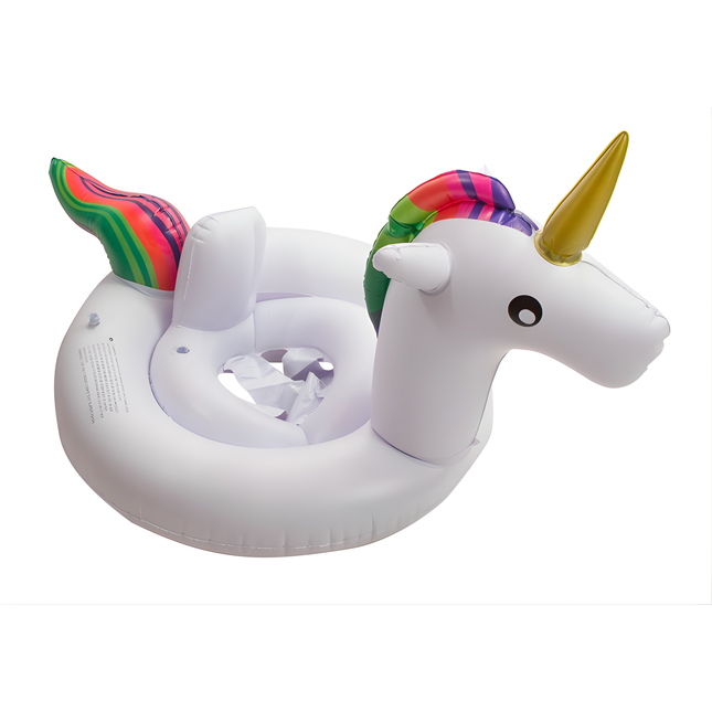 Opblaasbare Eenhoorn Zwemband 70cm – Baby Zwemring met Zitje