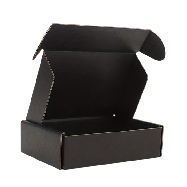 Zwarte Verzenddoos 15x10x4 cm
