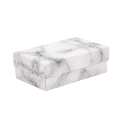 Luxe Cadeaudoosje Marmer Look 8x5 cm – Wit