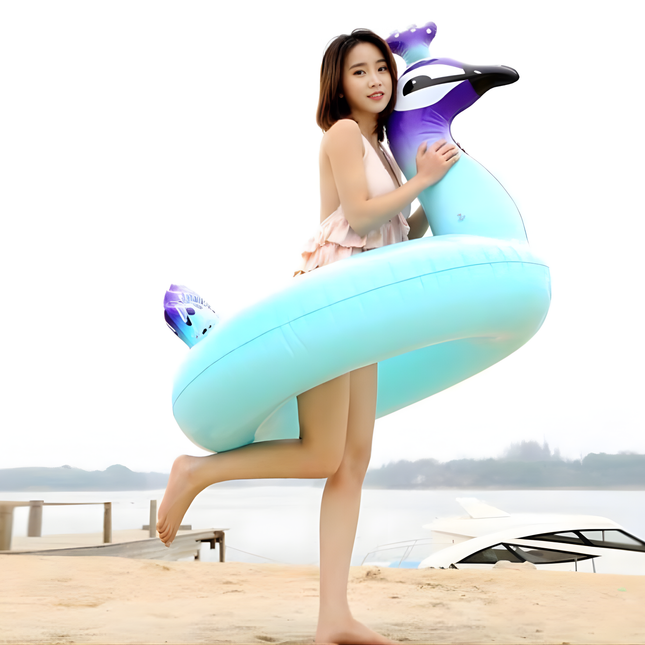 Opblaasbare Pauw Zwemband 90cm – Grote Zwemring voor Volwassenen