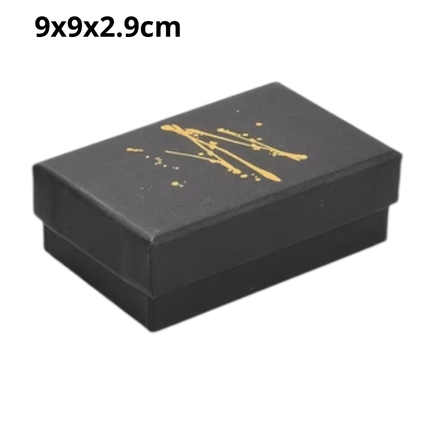 Luxe Cadeaudoosje Zwart met Gouden Detail 8,1x5,2 cm