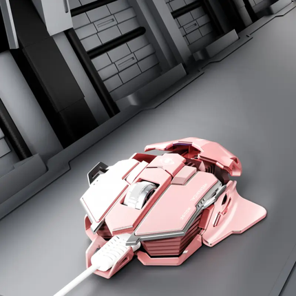 Roze Gaming Muis met 9 Programmeerbare Knoppen – Vortex G5