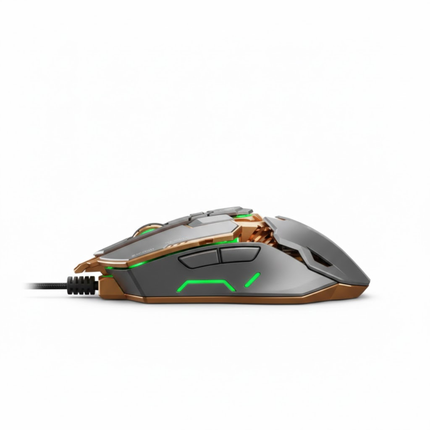 Grijze Gaming Muis met 9 Programmeerbare Knoppen – Vortex G5