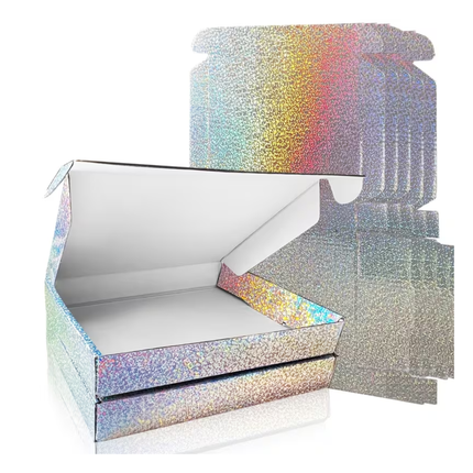 Holografische Verzendoos 20x13x3 cm – Luxe Geschenkdoos met Glans