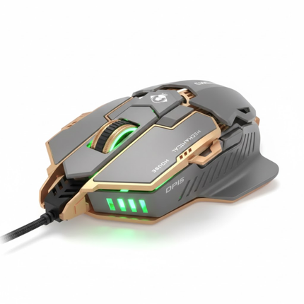 Grijze Gaming Muis met 9 Programmeerbare Knoppen – Vortex G5