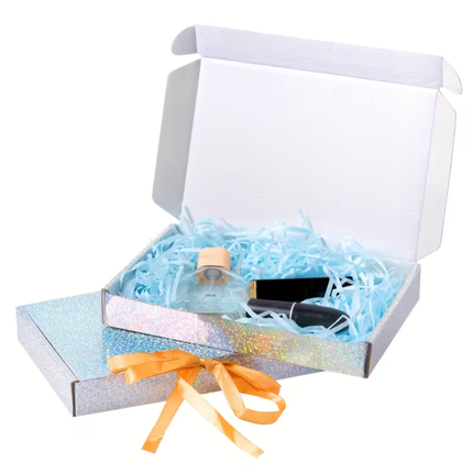 Holografische Verzendoos 20x13x3 cm – Luxe Geschenkdoos met Glans