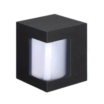 Zwarte Luxe Cadeaudoos met Venster 11x10,5x12,5 cm – Geschenkverpakking