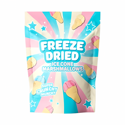 Freeze Dried Ice Cone Marshmallows – Super Crunchy Munchy
