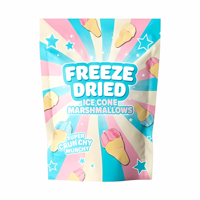 Freeze Dried Ice Cone Marshmallows – Super Crunchy Munchy