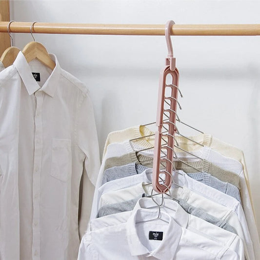 Multifunctionele Opvouwbare Herbruikbare Hanger - Ruimtebesparend en Gemakkelijk Opbergrek voor Huishoudelijke Kleding