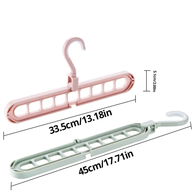Multifunctionele Opvouwbare Herbruikbare Hanger - Ruimtebesparend en Gemakkelijk Opbergrek voor Huishoudelijke Kleding