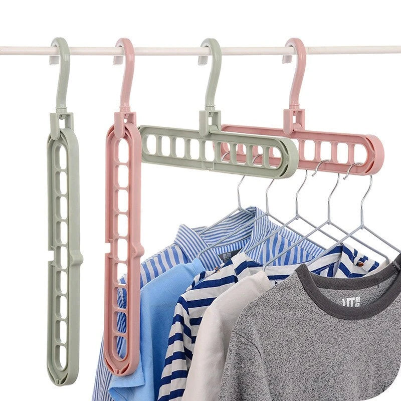 Multifunctional Foldable Reusable Hanger - Space Saving and Convenient Storage Rack for Household Clothes