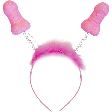 Piemel Tiara Roze Met 2 Piemels Perfect Voor Een Vrijgezellenfeest