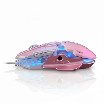 Roze Gaming Muis met 9 Programmeerbare Knoppen – Vortex G5