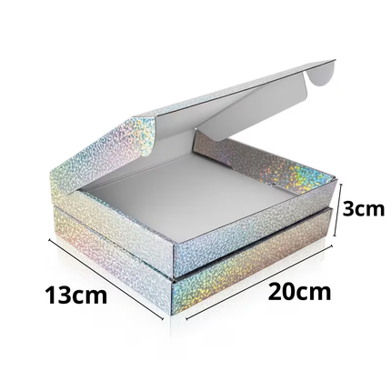 Holografische Verzendoos 20x13x3 cm – Luxe Geschenkdoos met Glans