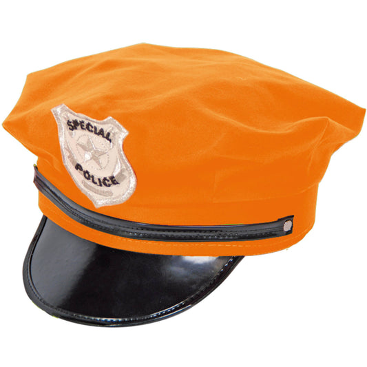 Police Cap Neon Orange - Radiate Authority and Style