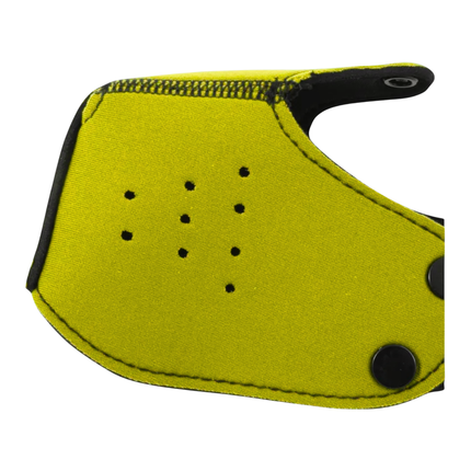 Geel Puppy Play masker – Fetish pup masker met tong in discrete verpakking (18+)