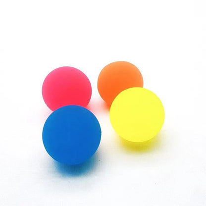 Set of 6 Solid Rubber Elastic Bouncy Balls - 25mm 
