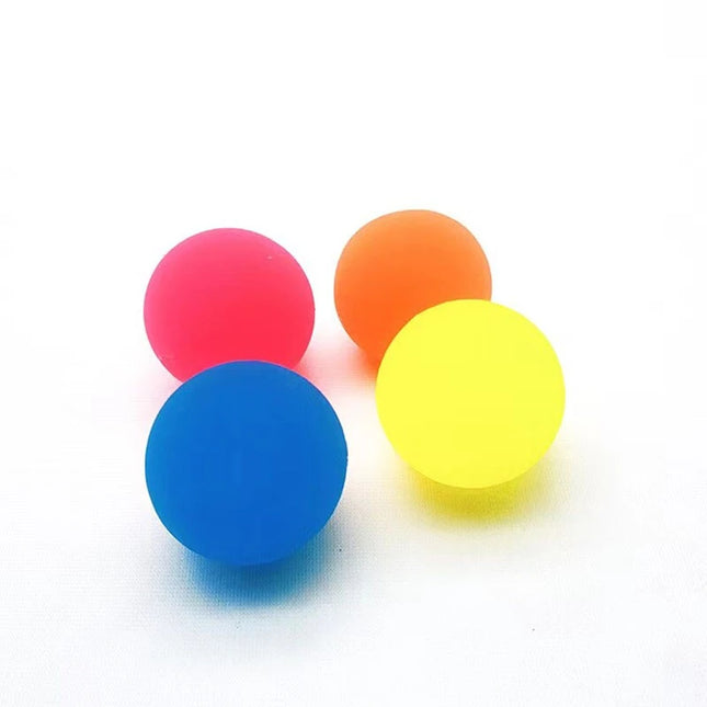 Set van 6 Massief Rubber Elastische Stuiterballen - 25mm