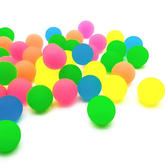 Set van 6 Massief Rubber Elastische Stuiterballen - 25mm