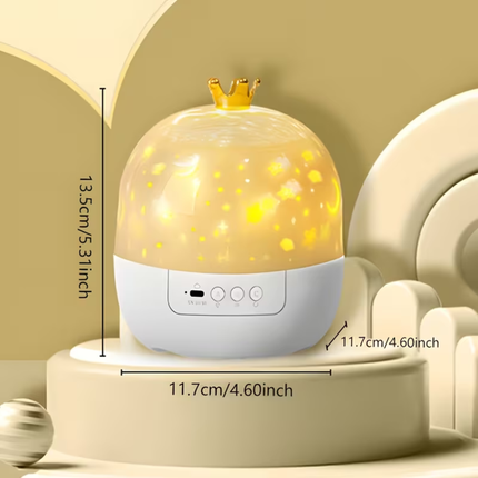 Kinder Nachtlamp Projector met 15 Dia’s – Draaibare LED Sterrenprojector met Oceaan, Dieren en Slaapkamer Projecties
