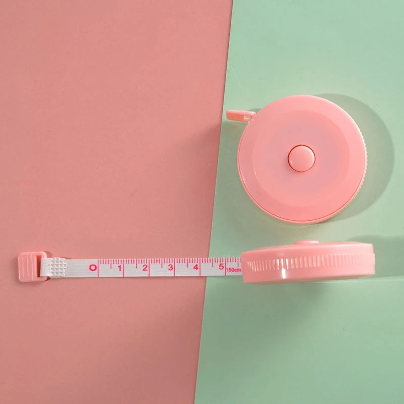2 Meter Mini Tape Measure - Double Sided Clothing Body Tape - Automatic Shrink