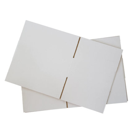 Kartonnen Verzenddoos 15x15x15 cm – Witte Kubusdoos met Kleppen