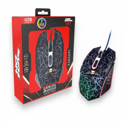 RGB Gaming Muis met 3200 DPI en 6 knoppen – USB Plug & Play
