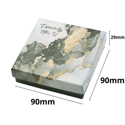 Luxe Cadeaudoosje 9x9 cm – Marmer Design “Especially For You”