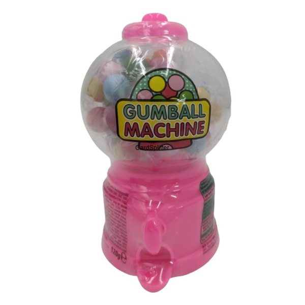 Mini Kauwgomballenautomaat Roze - 120 g Kauwgomballen