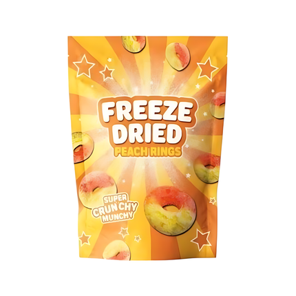 Freeze Dried Peach Rings – Super Crunchy Munchy