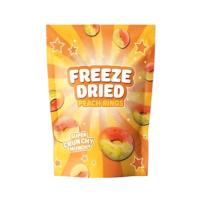 Gevriesdroogde Perzikringen - Knapperige Snack