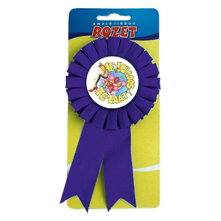 Grappig Lintje / Button / Broche ''He Lulloos Te laat''
