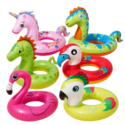 Inflatable Swimming Rings in Various Kinky Pleasure Designs - Perfect for a Summer Day!"