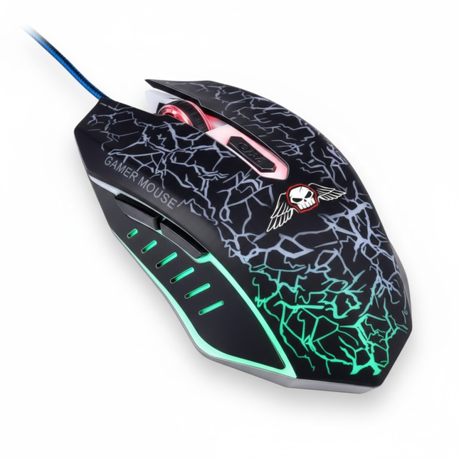 RGB Gaming Muis met 3200 DPI en 6 knoppen – USB Plug & Play