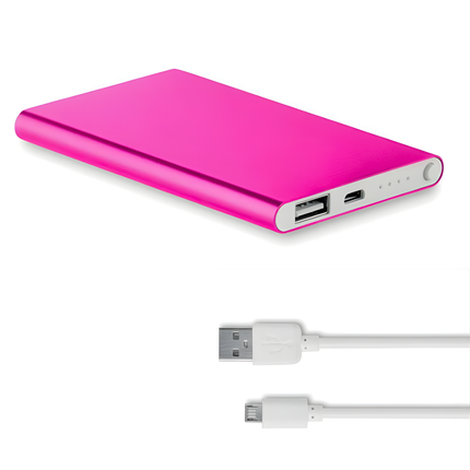 Powerbank 3000mAh Rood – Compacte Externe Oplader met USB