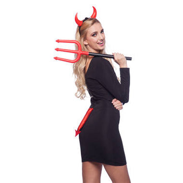 Halloween Accessoireset Dames - Tiara, Drietand en Staart