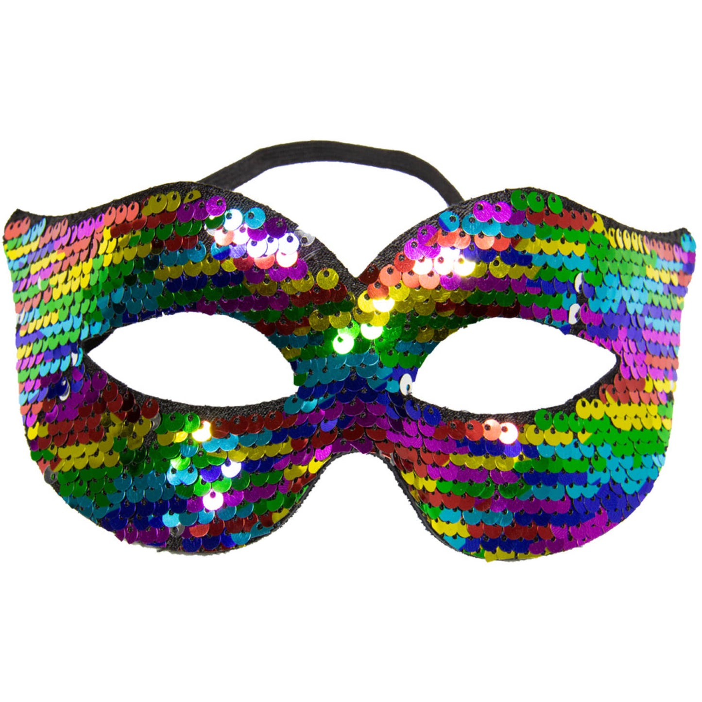 Eye Mask Reversible Sequins Rainbow Colors